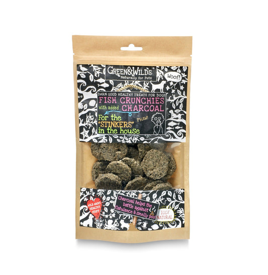 Green & Wild's Fish Crunchies with Charcoal 100g