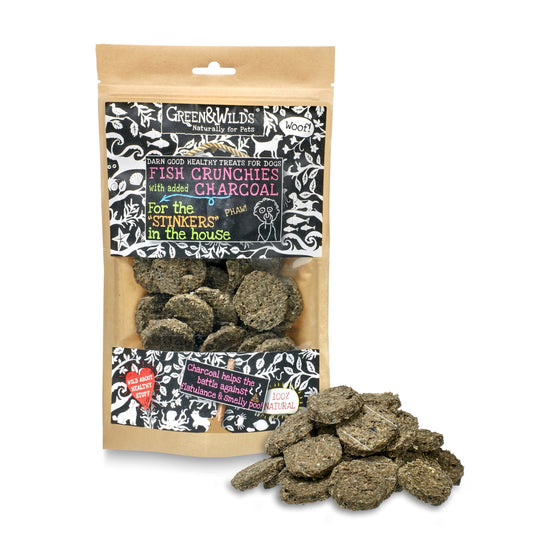 Green & Wild's Fish Crunchies with Charcoal 100g