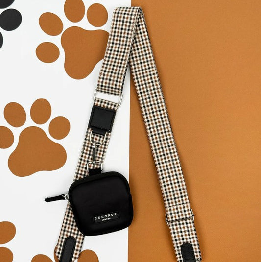 Cocopup London Dog Walking Bag Strap Heritage Check