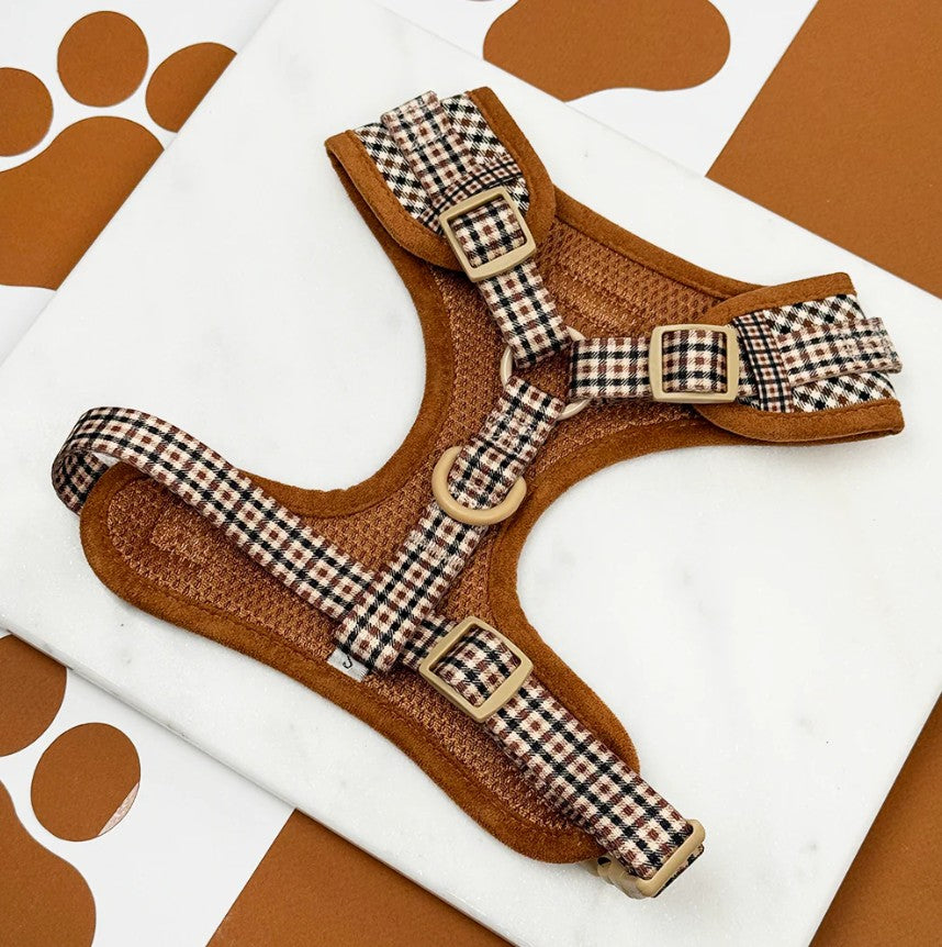 Cocopup London Heritage Check Dog Harness