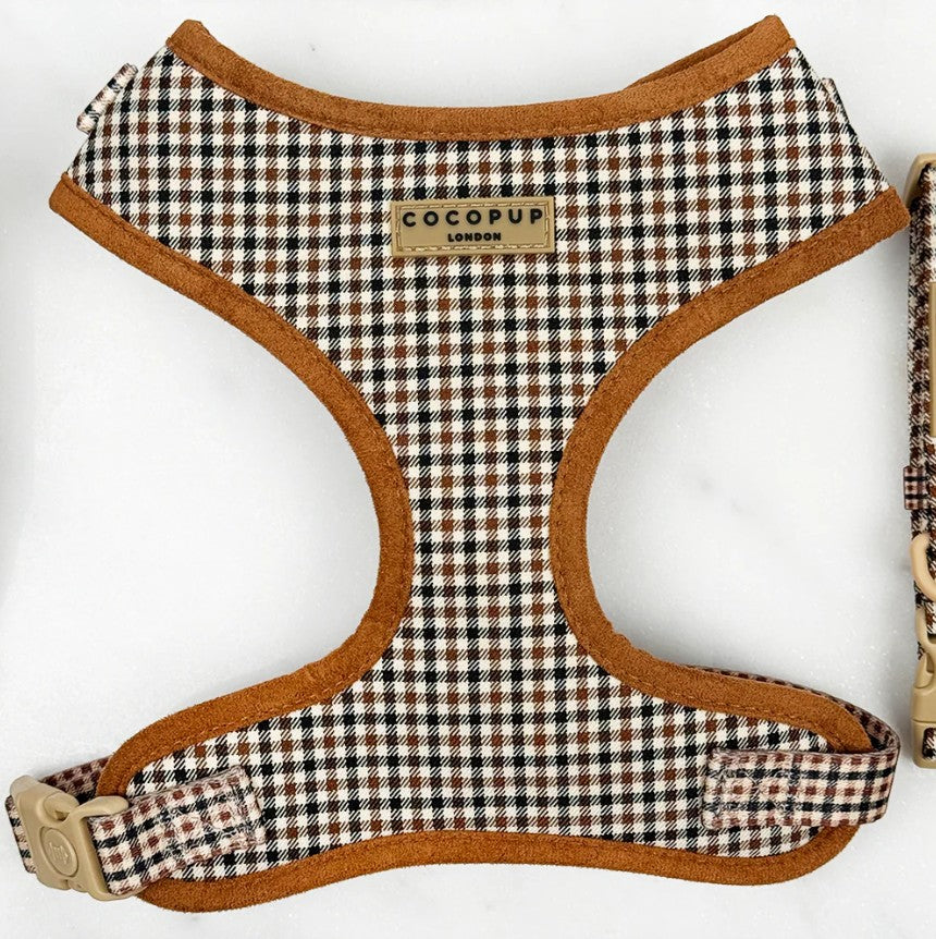 Cocopup London Heritage Check Dog Harness