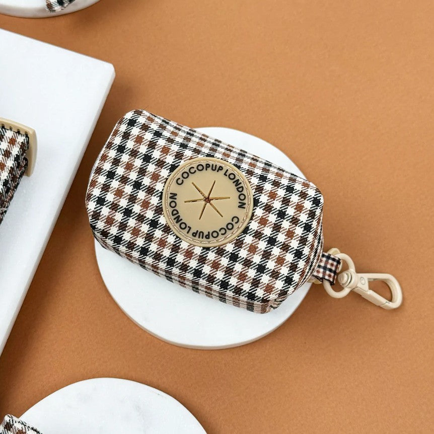 Cocopup London Heritage Check Poo Bag Holder