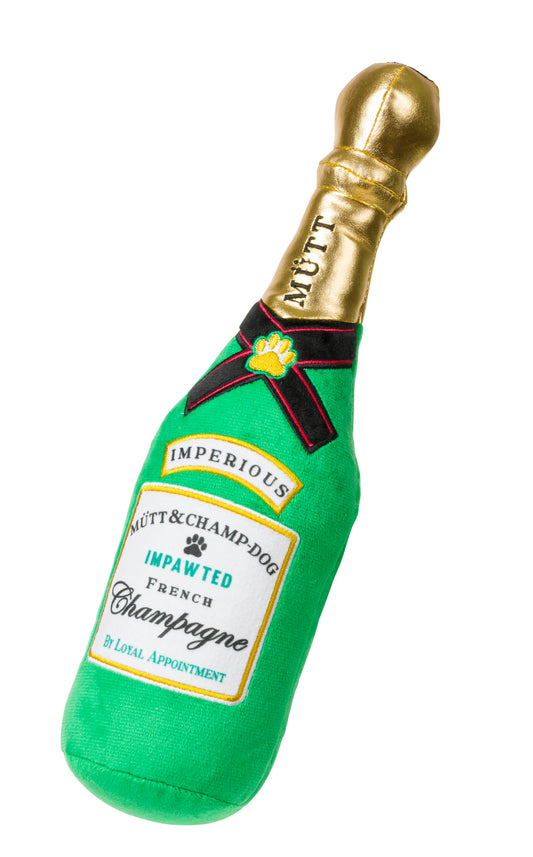 House of Paws Christmas Champagne Plush Dog Toy