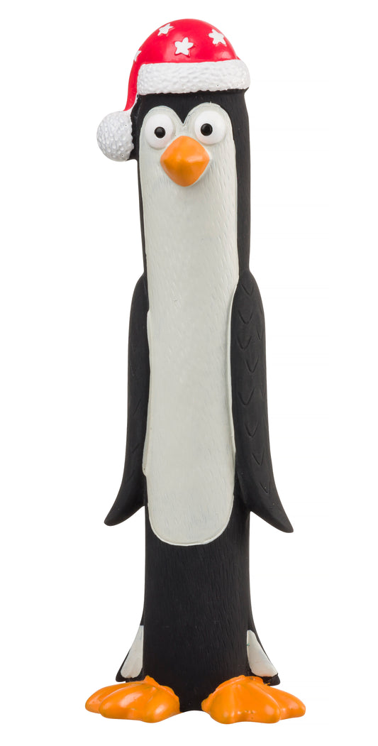 House of Paws Christmas Penguin Latex Squeaky Dog Toy