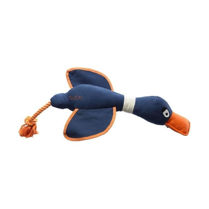 House of Paws Navy Duck Canvas Toy