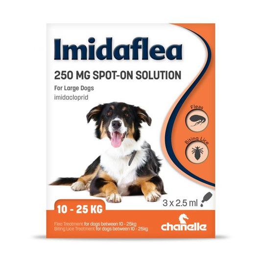 Imidaflea 250mg Spot-on Flea Treatment Large Dog (10 - 25kg)