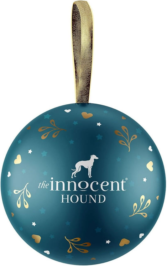 The Innocent Hound Christmas Bauble with British Game Treats for Dogs 50g