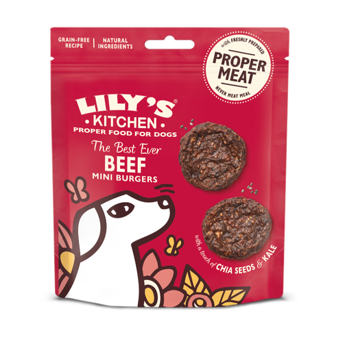 Lilys Kitchen Beef Mini Burgers for Dogs 70g