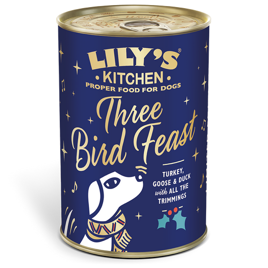 Lilys Kitchen Dog Christmas Three Bird Feast 400g