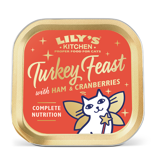 Lily's Kitchen Christmas Turkey & Ham Feast for Cats 85g