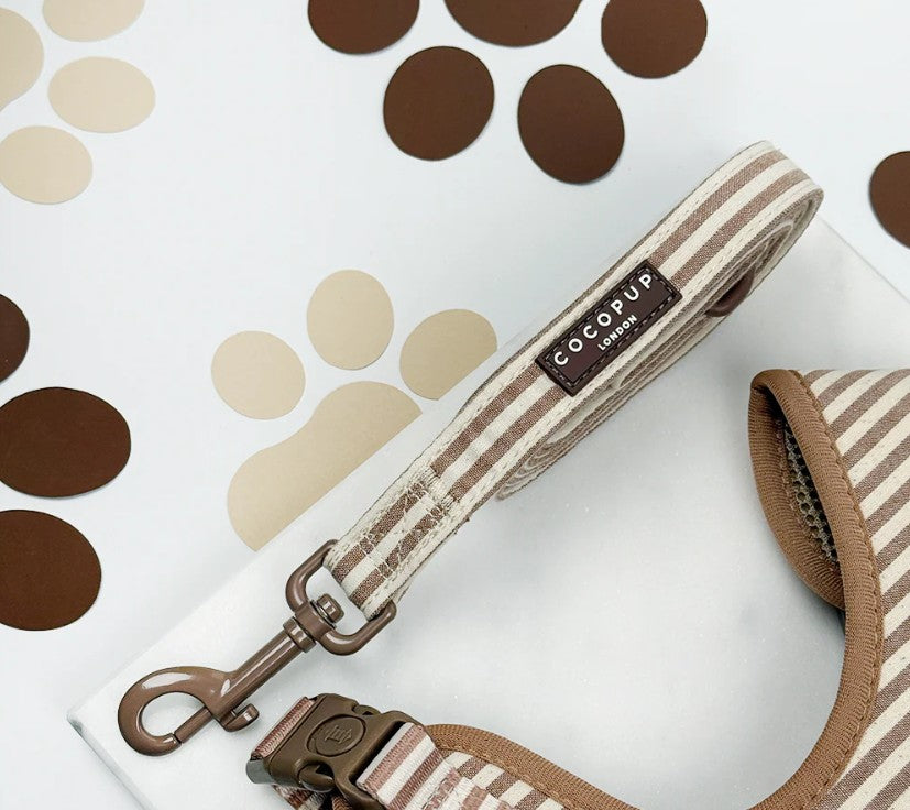 Cocopup London Linen Stripes Dog Lead