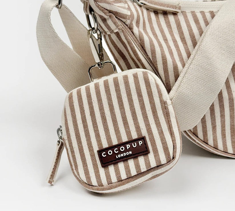 Cocopup London Dog Treat Pouch Linen Stripes