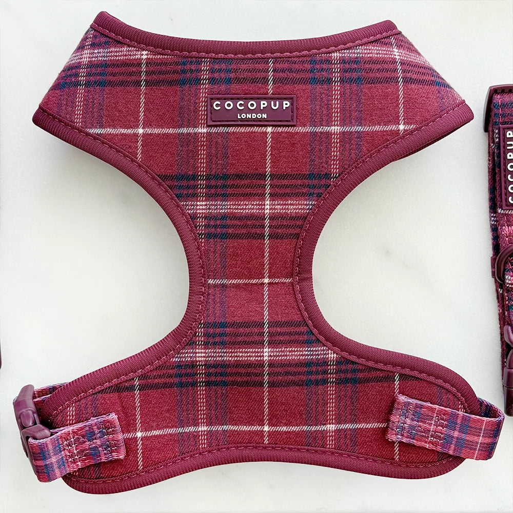 Cocopup London Dog Harness Mulberry Plaid