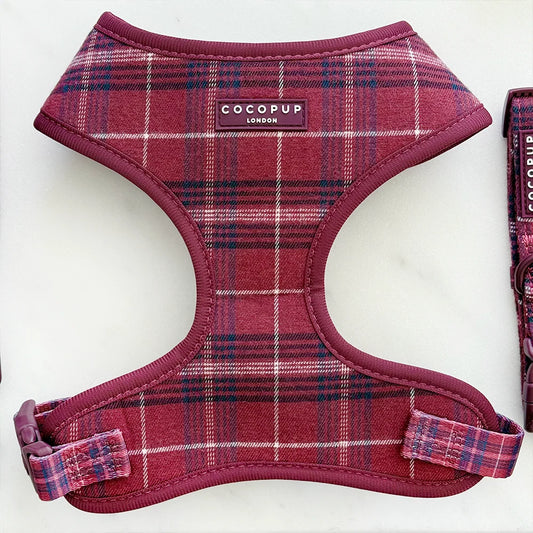 Cocopup London Dog Harness Mulberry Plaid