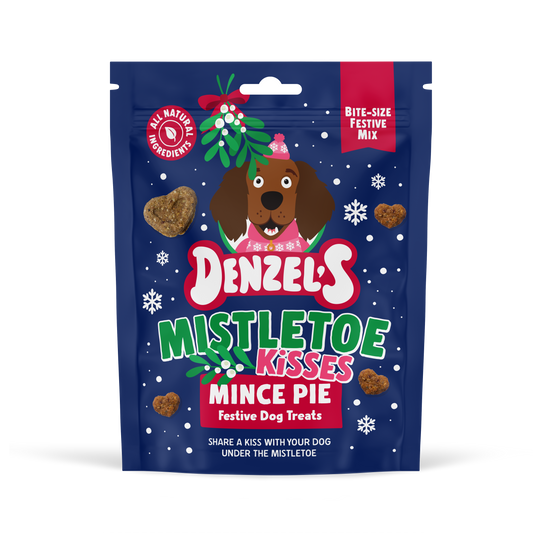 Denzel’s Mistletoe Kisses Mince Pie Festive Dog Treats 90g