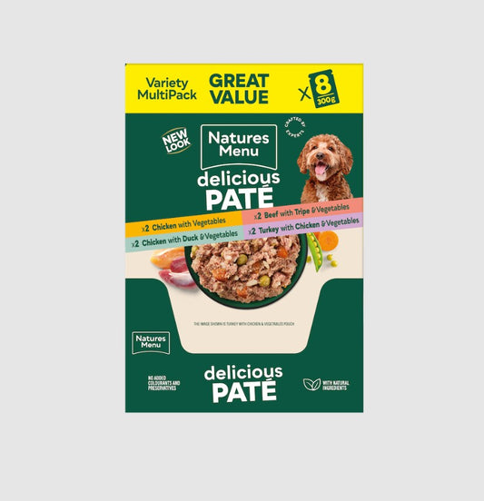 Natures Menu Adult Wet Dog Food Pouch Selection 8 x 300g