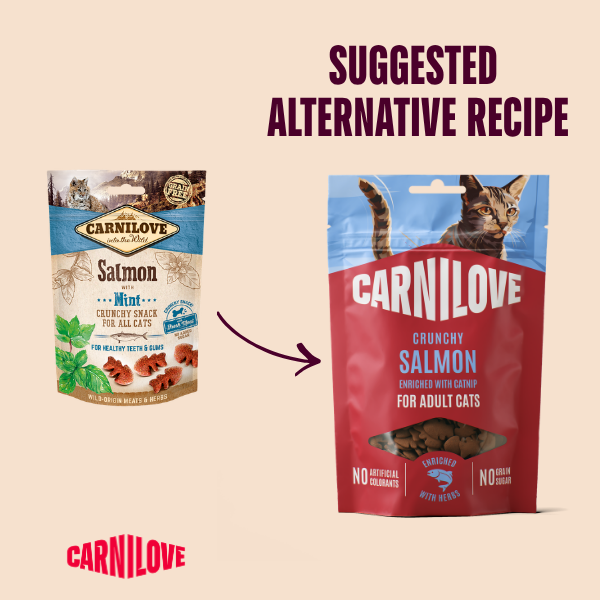 Carnilove Salmon with Catnip Cat Crunchy Snack Treats 50g