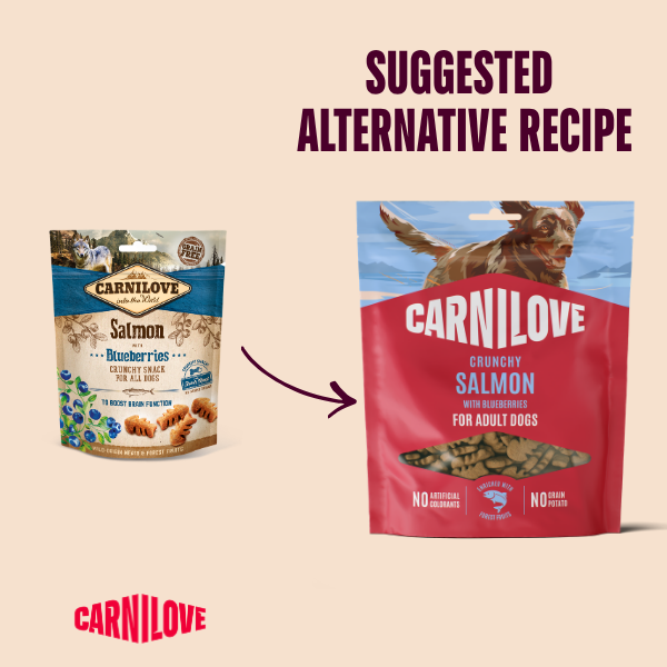 Carnilove Salmon with Blueberries Crunchy Snack Dog Treats 200g