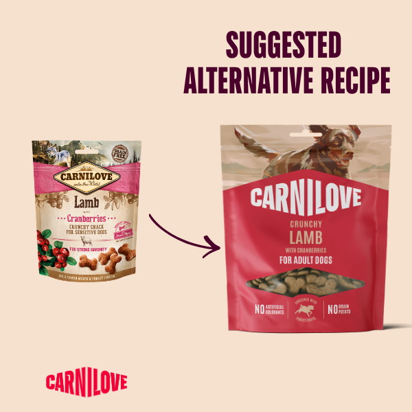 Carnilove Lamb with Cranberries Crunchy Snack Dog Treats 200g