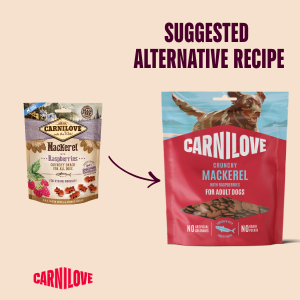 Carnilove Mackerel with Raspberries Crunchy Snack Dog Treats 200g