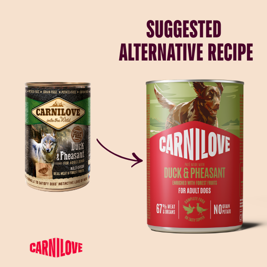 Carnilove Duck & Pheasant Wet Dog Food Can 400g