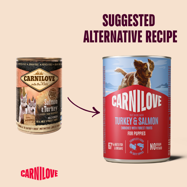 Carnilove Turkey & Salmon Puppy Wet Dog Food Can 400g