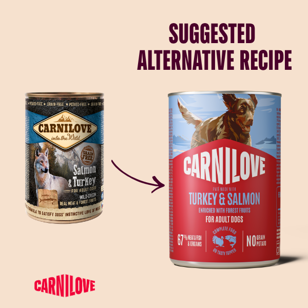 Carnilove Turkey & Salmon Wet Dog Food Can 400g