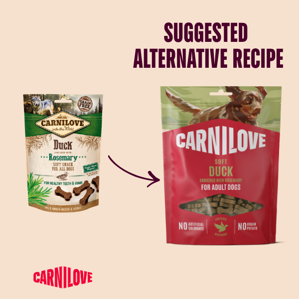 Carnilove Duck with Rosemary Soft Snack Treats 200g