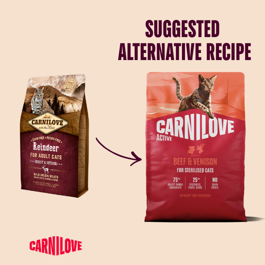 Carnilove Active Beef & Venison Cat Dry Food
