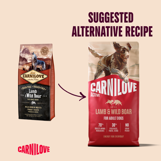 Carnilove Active Lamb & Wild Boar Dry Dog Food