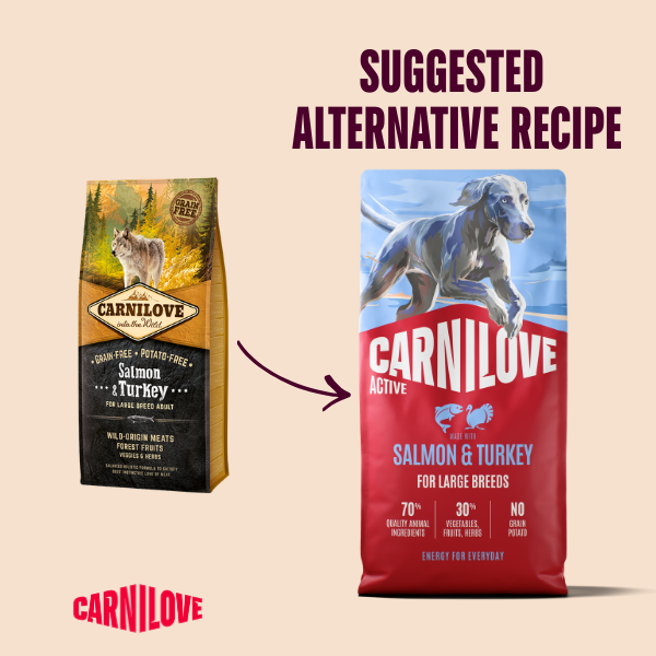 Carnilove Active Salmon & Turkey Large Breed Dry Dog Food