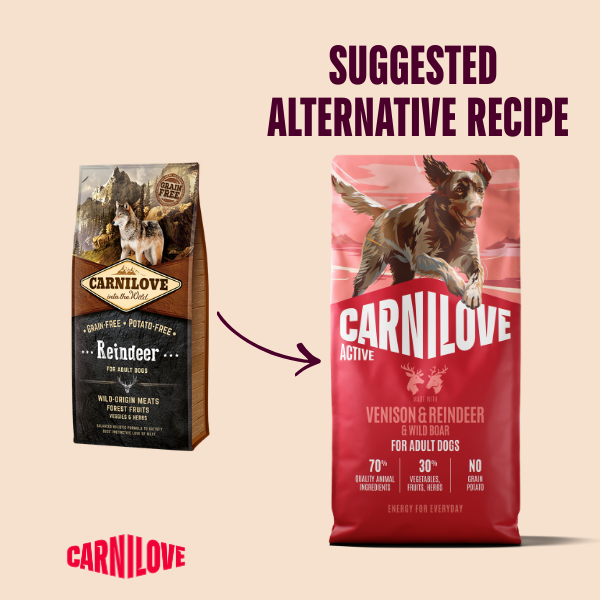 Carnilove Active Venison, Reindeer & Wild Boar Dry Dog Food