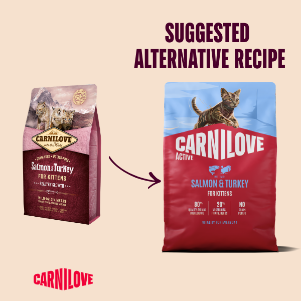 Carnilove Active Salmon & Turkey Kitten Dry Food