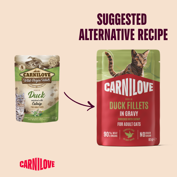 Carnilove Gravy Duck with Catnip Cat Wet Pouch 85g