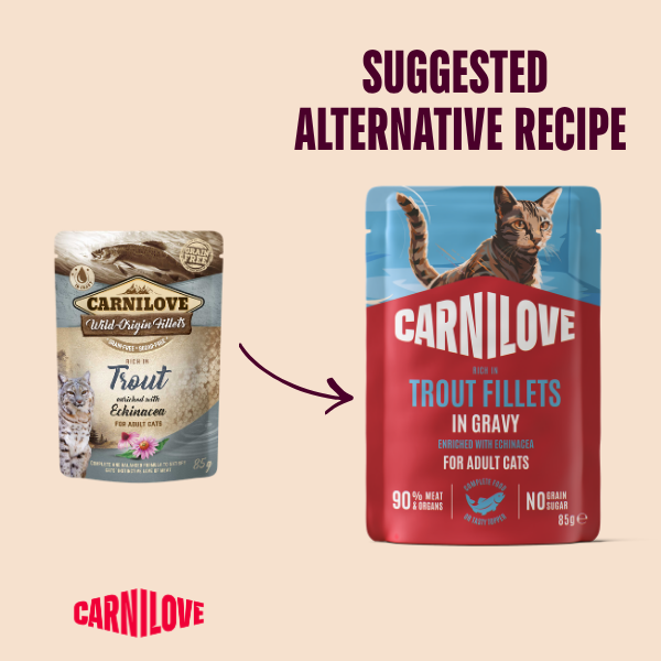 Carnilove Gravy Trout with Echinacea Cat Wet Pouch 85g