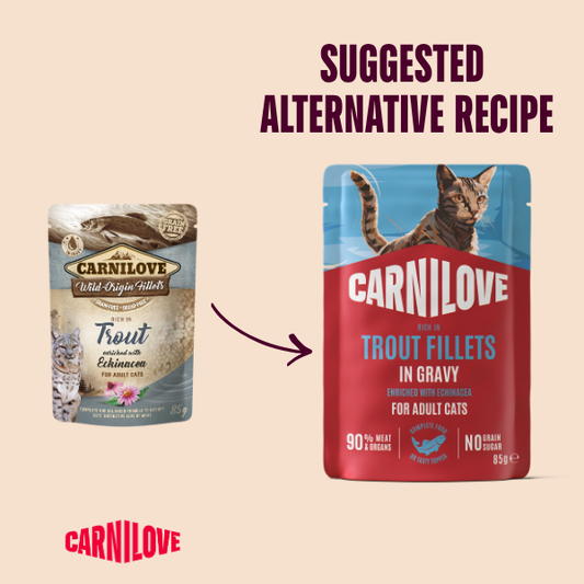Carnilove Gravy Trout with Echinacea Cat Wet Pouch 85g