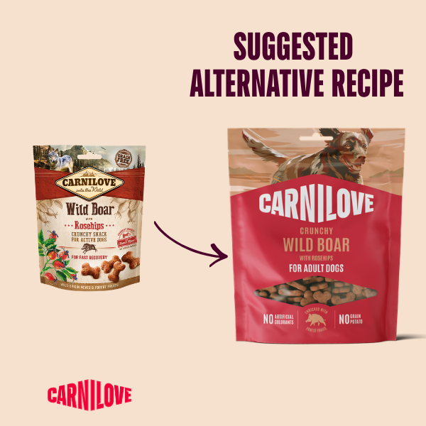 Carnilove Wild Boar with Rosehips Crunchy Snack Dog Treats 200g