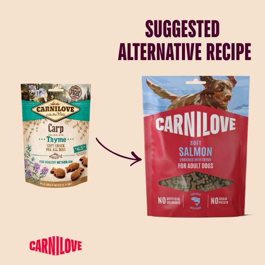 Carnilove Salmon with Thyme Dog Soft Snack Treats 200g