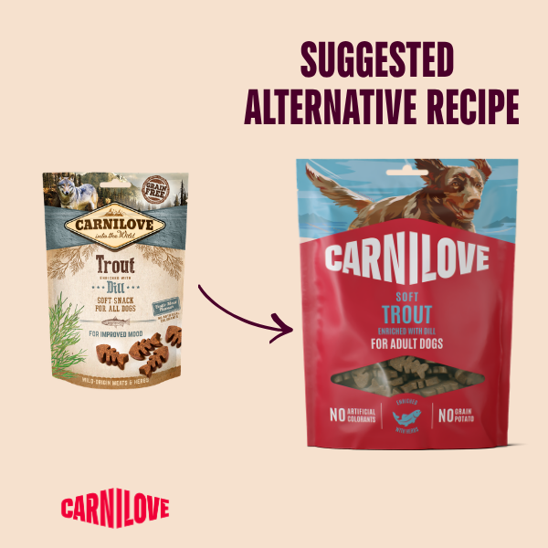 Carnilove Trout with Dill Dog Soft Snack Treats 200g