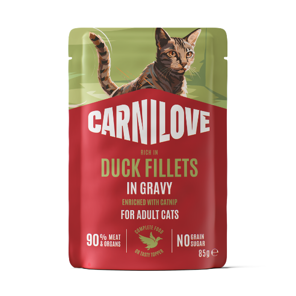 Carnilove Gravy Duck with Catnip Cat Wet Pouch 85g