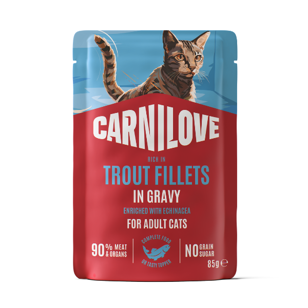 Carnilove Gravy Trout with Echinacea Cat Wet Pouch 85g