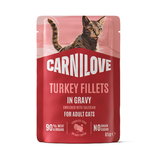 Carnilove Gravy Turkey with Valerian Cat Wet Pouch 85g