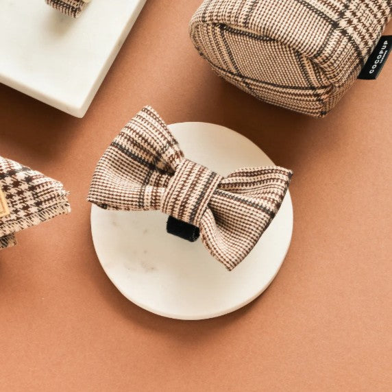 Cocopup London Pup Plaid Dog Bow Tie
