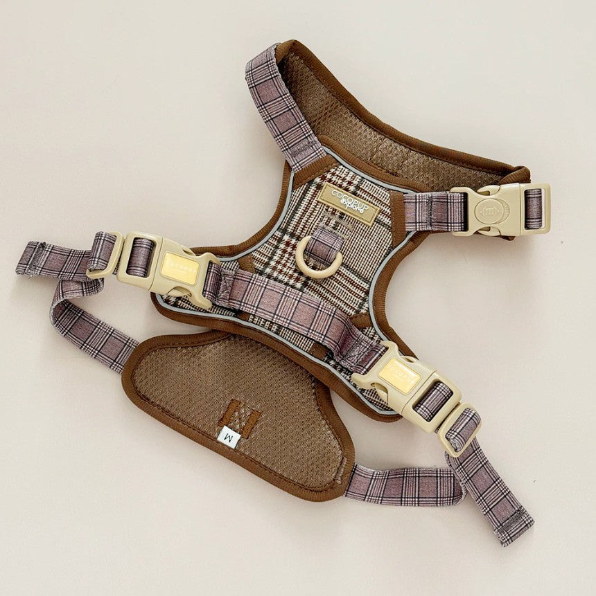 Cocopup London Explore Pup Plaid Dog Harness
