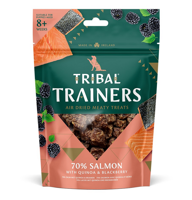 Tribal Trainers Salmon & Blackberry Dog Treats 80g