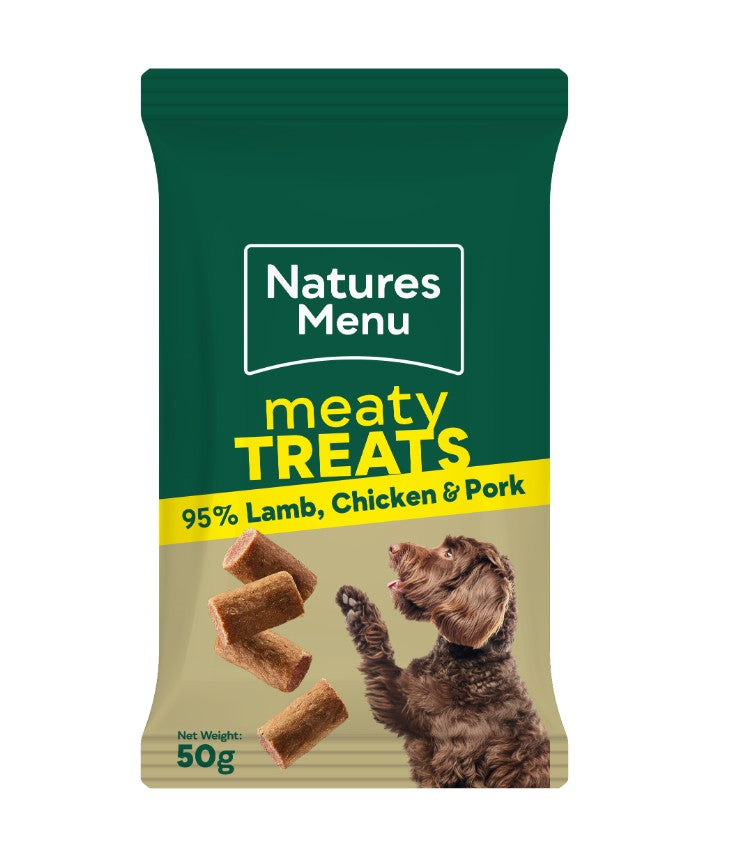 Natures Menu Lamb Meaty Dog Treats 50g
