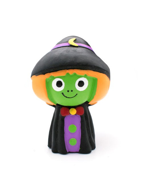 Great&Small Creepy Cuties Latex Little Green Witch Dog Toy