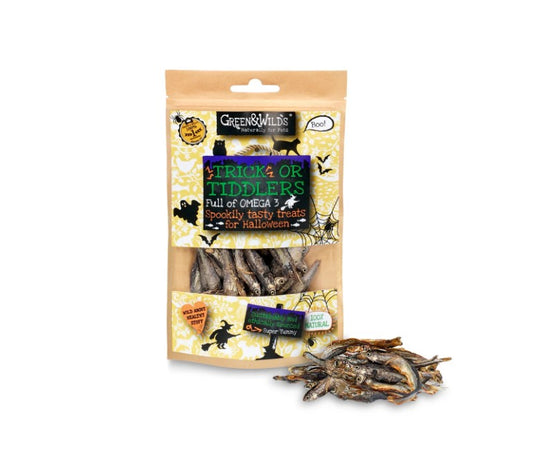 Green & Wild's Trick or Tiddlers Cat Treats 40g