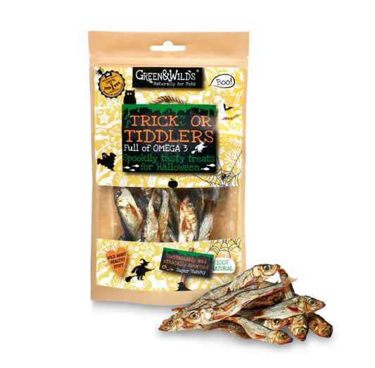 Green & Wild's Trick or Tiddlers Dog Treats 75g