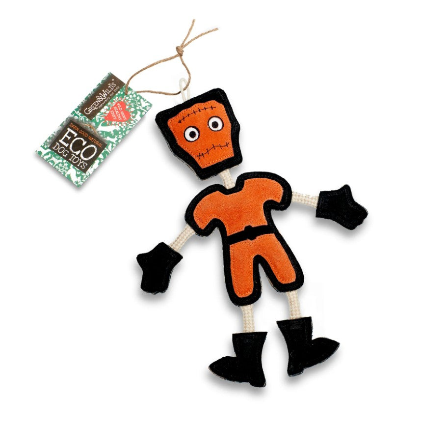 Green & Wild's Frankie Stein  Eco Halloween Dog Toy